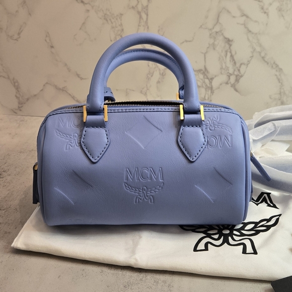 MCM Ella Mini Boston Bag NWOT - Picture 8 of 15